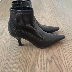 Franco Sarto Black Heeled Boots
